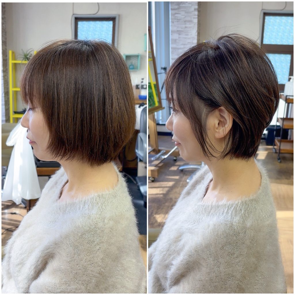 40代・甘すぎない大人可愛いショート｜ビフォーアフター