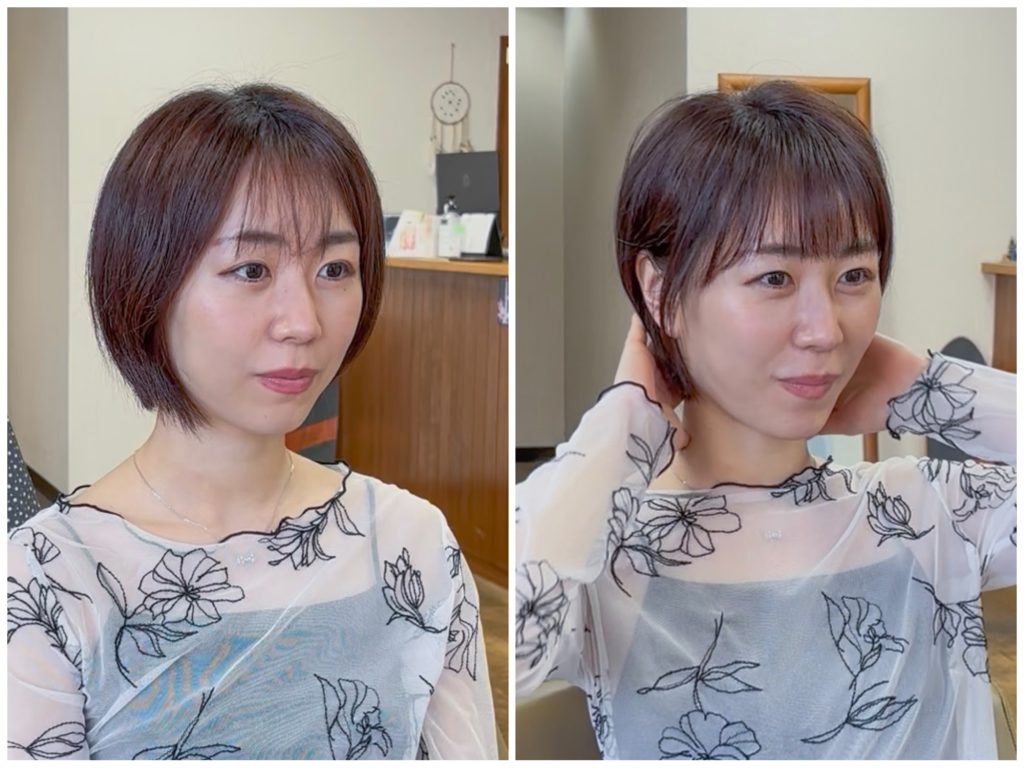 面長さんのお客様　ビフォーアフター