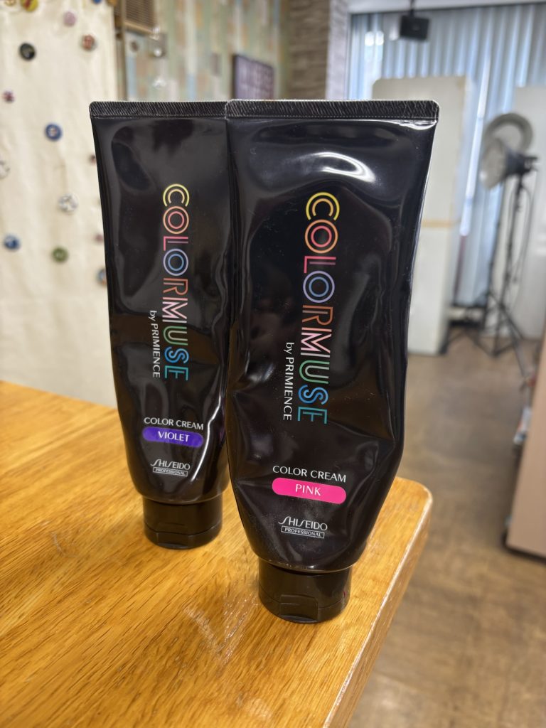 今回使用した塩基性カラー、カラーミューズ