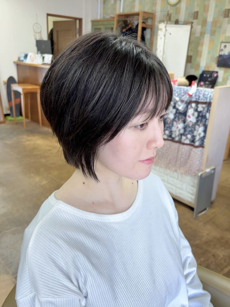 シースルーバングからのサイドバングが大切