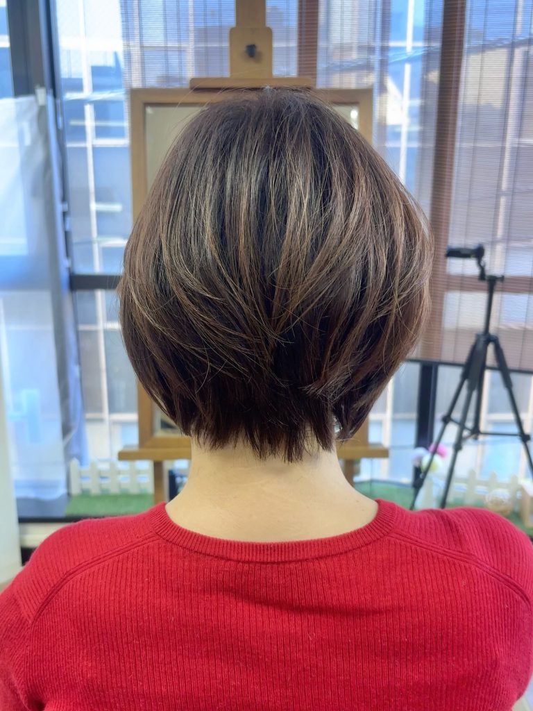 後ろ姿もひし形で素敵に